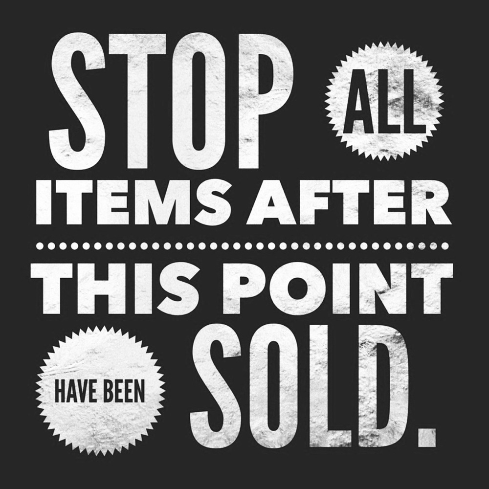 SOLD OUT